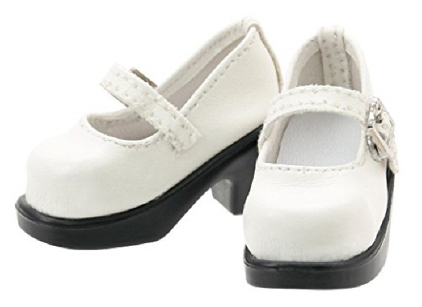 Azone KPT017-WHT Mushroom Planet 'Tic Saul Strap Shoes' White