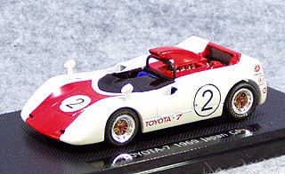 Ebbro 43663 Toyota 7 Japanese GP 1969 No.2 (White/Red) 1/43 Scale (4526175436636)