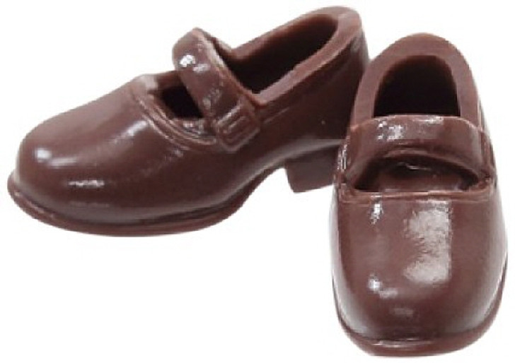 Azone PIC034-BRN 1/12 Soft Vinyl Strap Shoes Brown