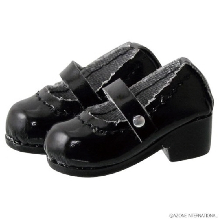 Azone PIC056-GBK 1/12 Pico D Strap Shoes Gross Black