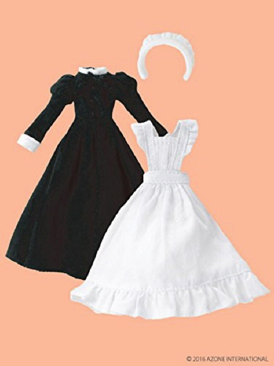 Azone PIC120-BLK 1/12 Classical Long Maid Clothes Set Black