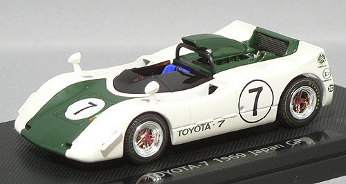 Ebbro 43667 Toyota 7 Japanese GP 1969 No.7 (White/Green) 1/43 Scale (4526175436674)