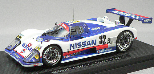 Ebbro 43681 Nissan R88C No.32 LeMans 1988 (White/Blue) 1/43 Scale (4526175436810)