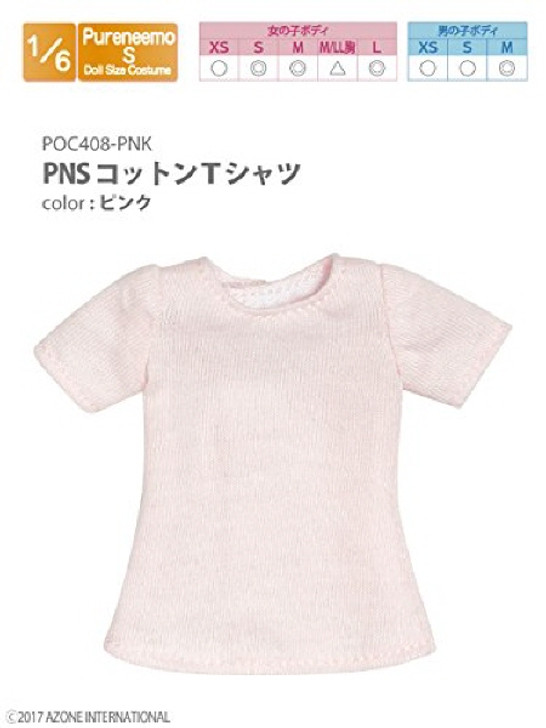 Azone POC408-PNK PNS Cotton T-Shirt Pink