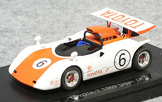 Ebbro 43711 Toyota 7 Japan Kangnam 1969 No.6 (Orange) 1/43 Scale (4526175437114)