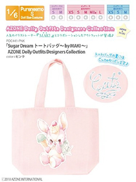 Azone POC441-PNK Sugar Dream Tote Bag by MAKI Pink