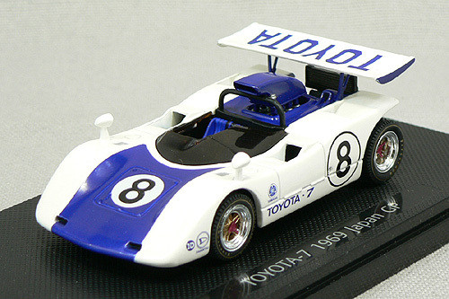 Ebbro 43713 Toyota 7 Japan Kangnam 1969 No.8 (Blue) 1/43 Scale (4526175437138)