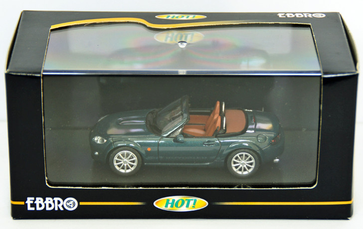 Ebbro 43733 MAZDA ROADSTER 2005 MX-5 MIATA Green 1/43 Scale (4526175437336)