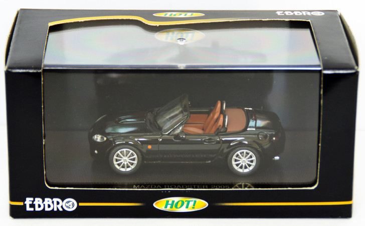 Ebbro 43734 MAZDA ROADSTER 2005 MX-5 MIATA Black 1/43 Scale