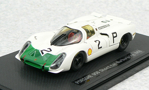 Ebbro 43738 Porsche 908 Short Tail 1968 No.2 (White/Green) 1/43 Scale (4526175437381)
