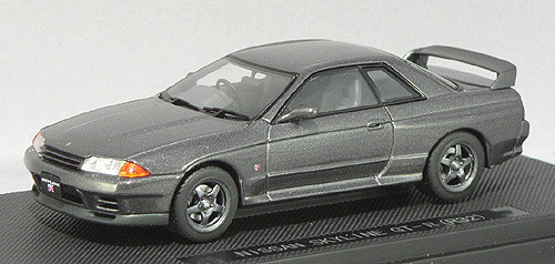Ebbro 43759 NISSAN SKYLINE GT-R R32 Gun Gray 1/43 Scale (4526175437596)