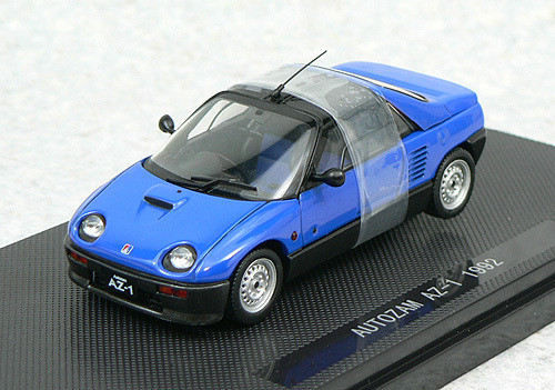 Ebbro 43780 Autozam AZ-1 1992 (Blue) 1/43 Scale (4526175437800)