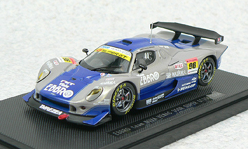 Ebbro 43810 Team Ebbro Nova Vemac 350R Super GT 2006 (Silver/Blue) 1/43 Scale (4526175438104)