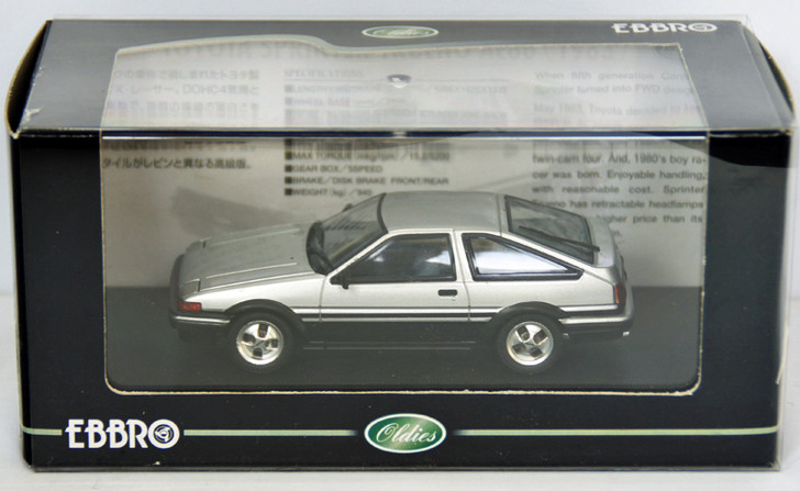 Ebbro 43820 TOYOTA SPRINTER TRUENO AE86 Silver 1/43 Scale