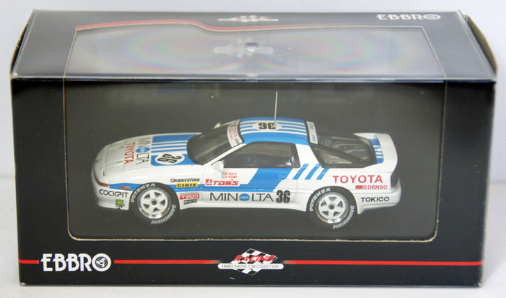 Ebbro 43822 MINOLTA TOM'S TOYOTA SUPRA Gr.A 1990 1/43 Scale (4526175438227)