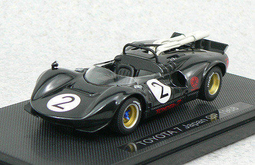 Ebbro 43851 Toyota 7 Japan GP 1968 No.2 (Black) 1/43 Scale (4526175438517)