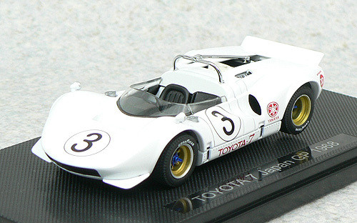 Ebbro 43852 Toyota 7 Japan GP 1968 No.3 (White) 1/43 Scale (4526175438524)