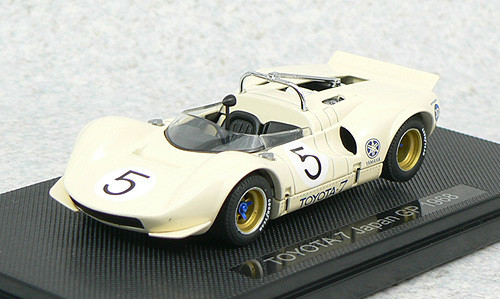 Ebbro 43853 Toyota 7 Japan GP 1968 No.5 (Ivory) 1/43 Scale (4526175438531)