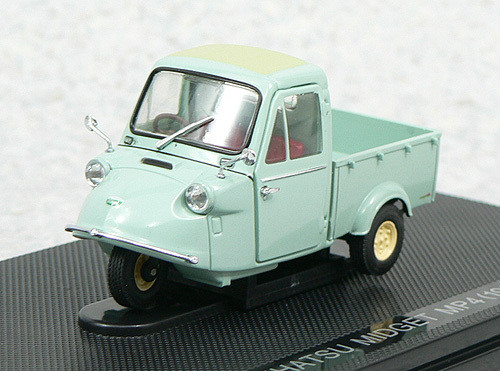 Ebbro 43854 Daihatsu Midget MP4 Three-wheel Truck 1959 (Green) 1/43 Scale (4526175438548)