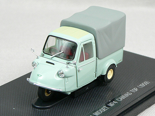Ebbro 43855 Daihatsu Midget MP4 Canvas Top Truck 1959 (Green) 1/43 Scale (4526175438555)
