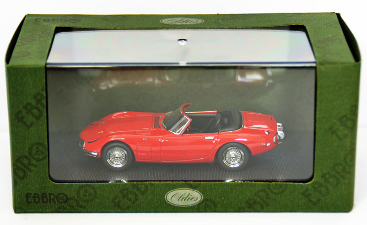 Ebbro 43859 TOYOTA 2000GT Opne Top 1967 Red 1/43 Scale (4526175438593)