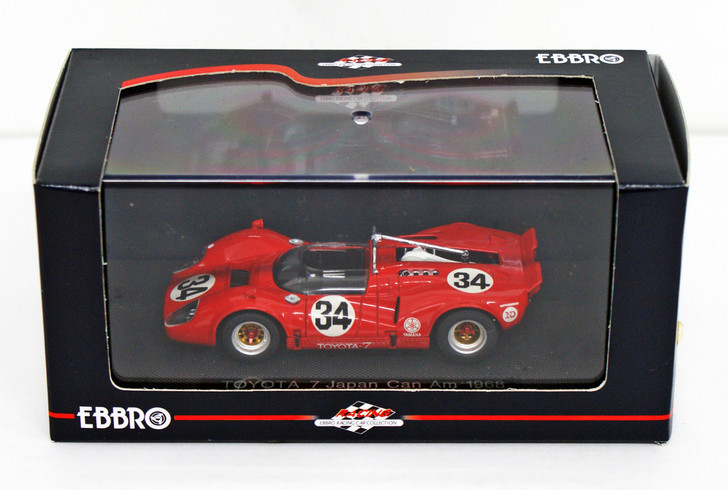 Ebbro 43879 Toyota 7 Japan Kangnam 1968 No.34 (Red) 1/43 Scale (4526175438791)