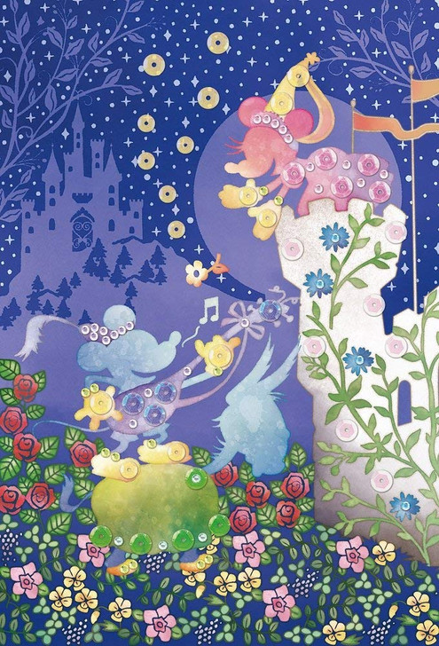 Epoch Jigsaw Puzzle Decoration 70-014 Disney Mickey Minnie Silhouette (70 Pieces)