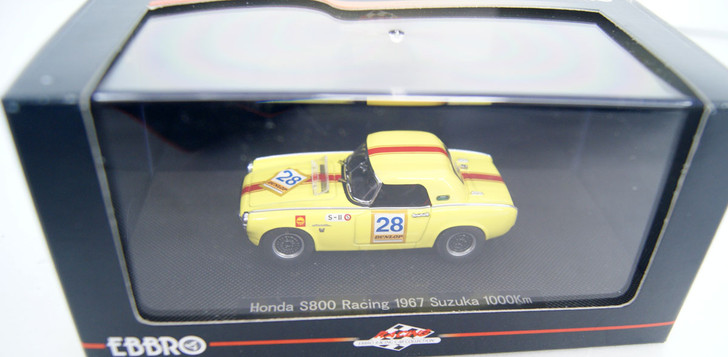 Ebbro 43934 Honda S800 Racing 1967 Suzuka 1000km 1/43 Scale (4526175439347)