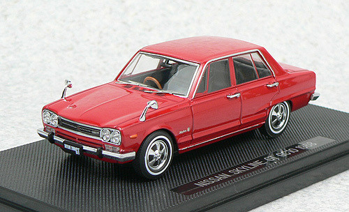 Ebbro 43937 NISSAN SKYLINE 2000GT GC10 1968 Red 1/43 Scale (4526175439378)