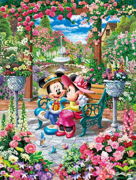 Tenyo Japan Jigsaw Puzzle DPG-500-218 Disney Royal Garden (500 S-Pieces)