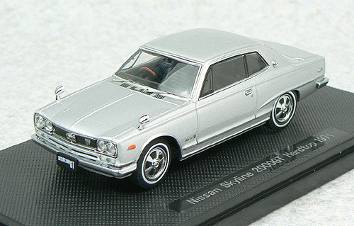 Ebbro 43960 NISSAN SKYLINE 2000GT Hardtop Silver 1/43 Scale (4526175439606)