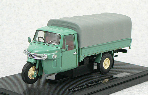 Ebbro 43968 Daihatsu CM Three-wheel Truck Canvas Top (Green) 1/43 Scale (4526175439682)