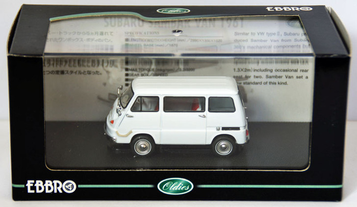 Ebbro 43991 Subaru Sambar Light Van 1961 (L.Blue) 1/43 Scale (4526175439910)