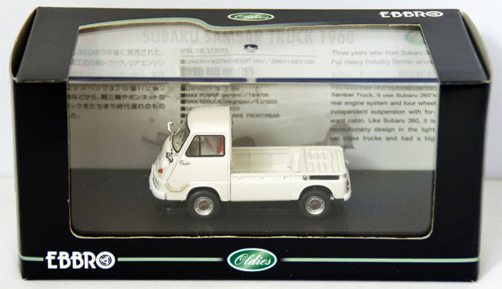 Ebbro 43994 Subaru Sambar Truck 1960 (Ivory) 1/43 Scale (4526175439941)