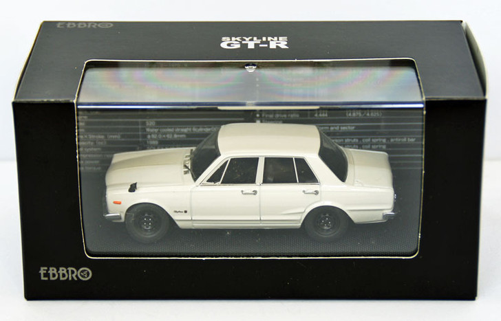 Ebbro 44023 Nissan Skyline GT-R PGC10 (White) 1/43 Scale