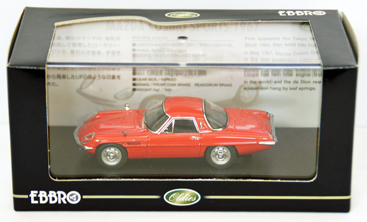 Ebbro 44028 Mazda Cosmo Sports 1967 (Red) 1/43 Scale (4526175440282)