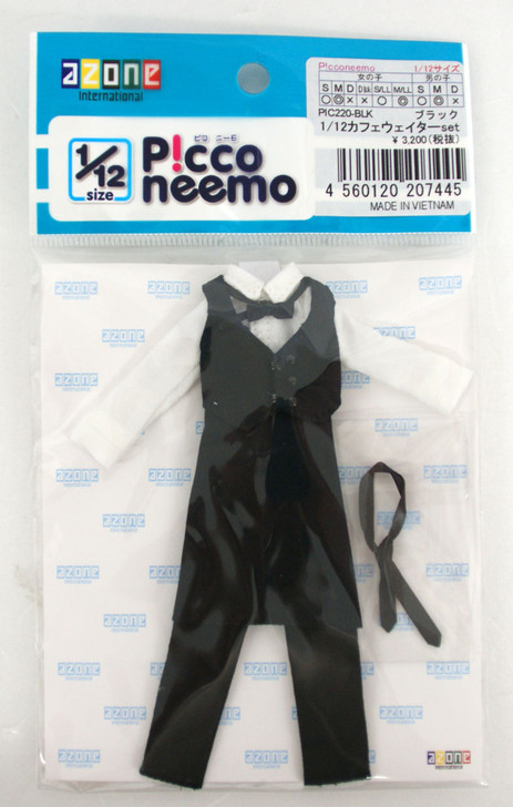 Azone PIC220-BLK 1/12 Picco Neemo Cafe Waiter Set Black