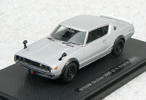 Ebbro 44073 NISSAN SKYLINE GT-R KPGC110 Silver 1/43 Scale (4526175440732)