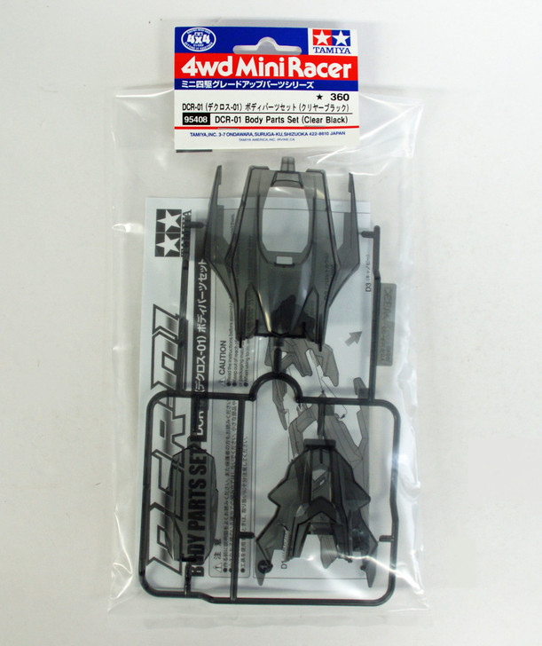 Tamiya Mini 4WD 95408 DCR-01 Body Set (Clear Black)