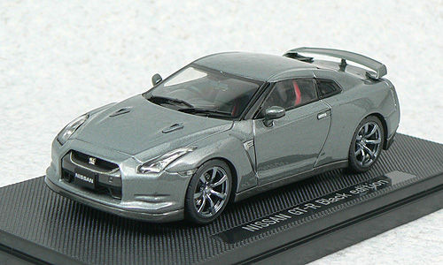 Ebbro 44102 NISSAN GT-R R35 Black Edition Gray 1/43 Scale (4526175441029)
