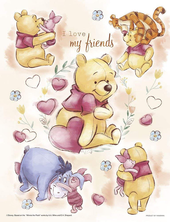 Yanoman Jigsaw Puzzle 42-65 Disney Winnie the Pooh My Friends (300 Small Pieces)