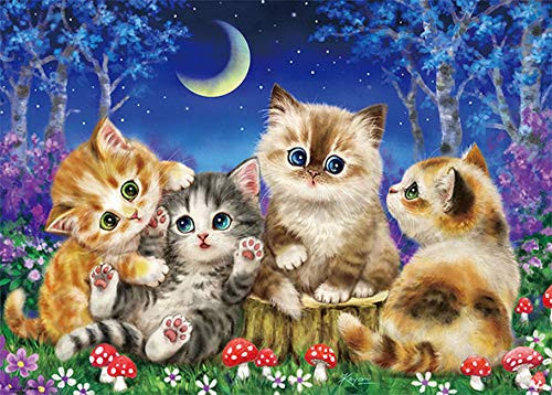 Beverly Jigsaw Puzzle 66-103 Kitty Cats in the Moonlight (600 Pieces)