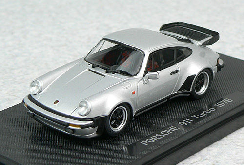 Ebbro 44141 PORSCHE 911 TURBO 1978 Silver 1/43 Scale (4526175441418)