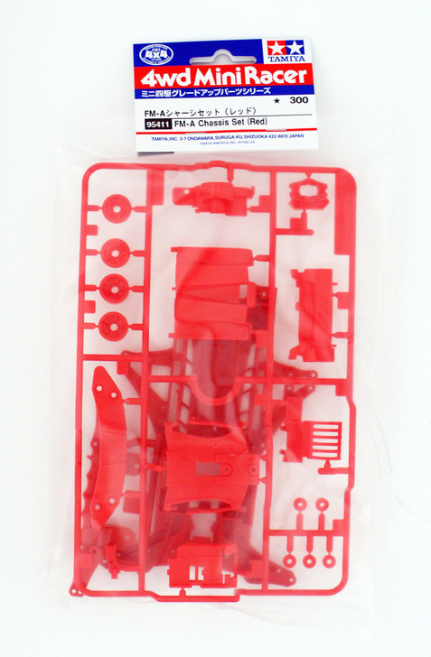 週末特価　TAMIYA 95411 FM-A シャーシセット レッド 5セット Tamiya 95411 Mini 4WD FM-A Chassis 1/32 Scale | PlazaJapan