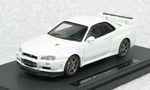 Ebbro 44149 NISSAN SKYLINE GT-R R34 Vspec White 1/43 Scale (4526175441494)