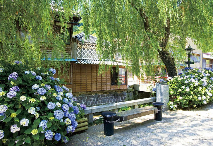 Yanoman Jigsaw Puzzle 03-885 Hydrangea Street Shizuoka Japan (300 Pieces)