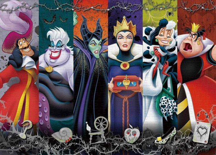 Epoch Jigsaw Puzzle Decoration 74-007 Disney Villains Evil Darkness (500 Pieces)