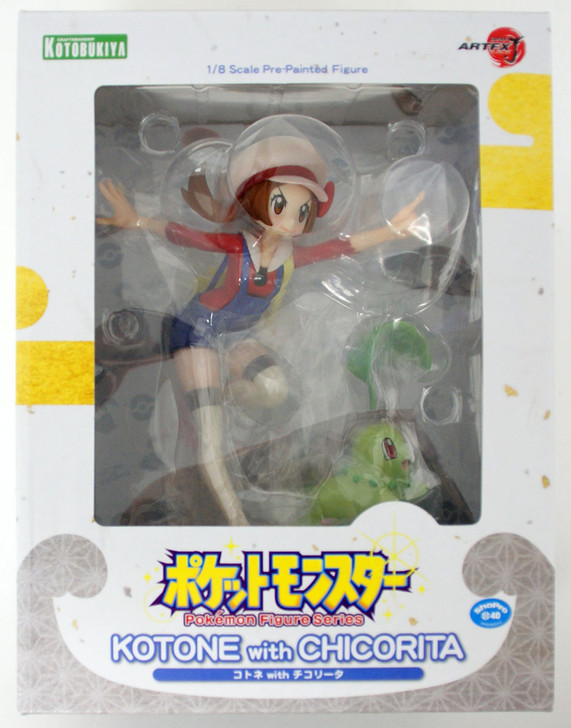 Kotobukiya Artfx J Pokemon Series Lyra With Chikorita 1 8 Scale Japan Version Game Figures Tv Movie Video Game Action Figures Kotobukiya Artfx J Pokemon Series Lyra With Chikorita 1 8 Scale Japan Version Game Figures Tv Movie Video Game Action Figures