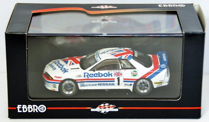 Ebbro 44160 Reebok Skyline Gr.A 1990 (Whhite) 1/43 Scale