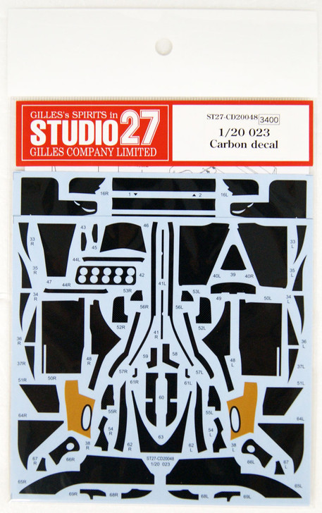 Studio27 ST27-CD20048 023 Carbon Decal for Tamiya 1/20 Scale